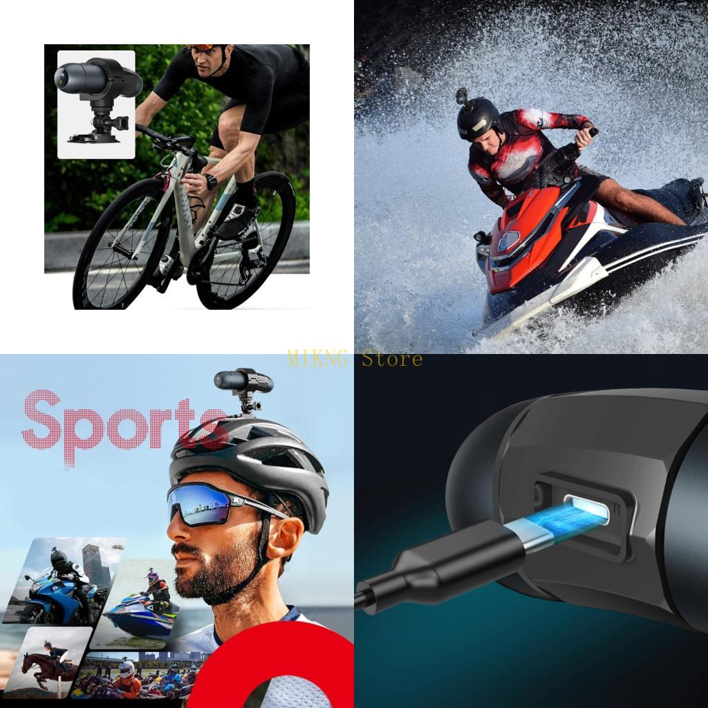 Mountain Biking Images - Lightweight Helmet Mount Action Camera 4K