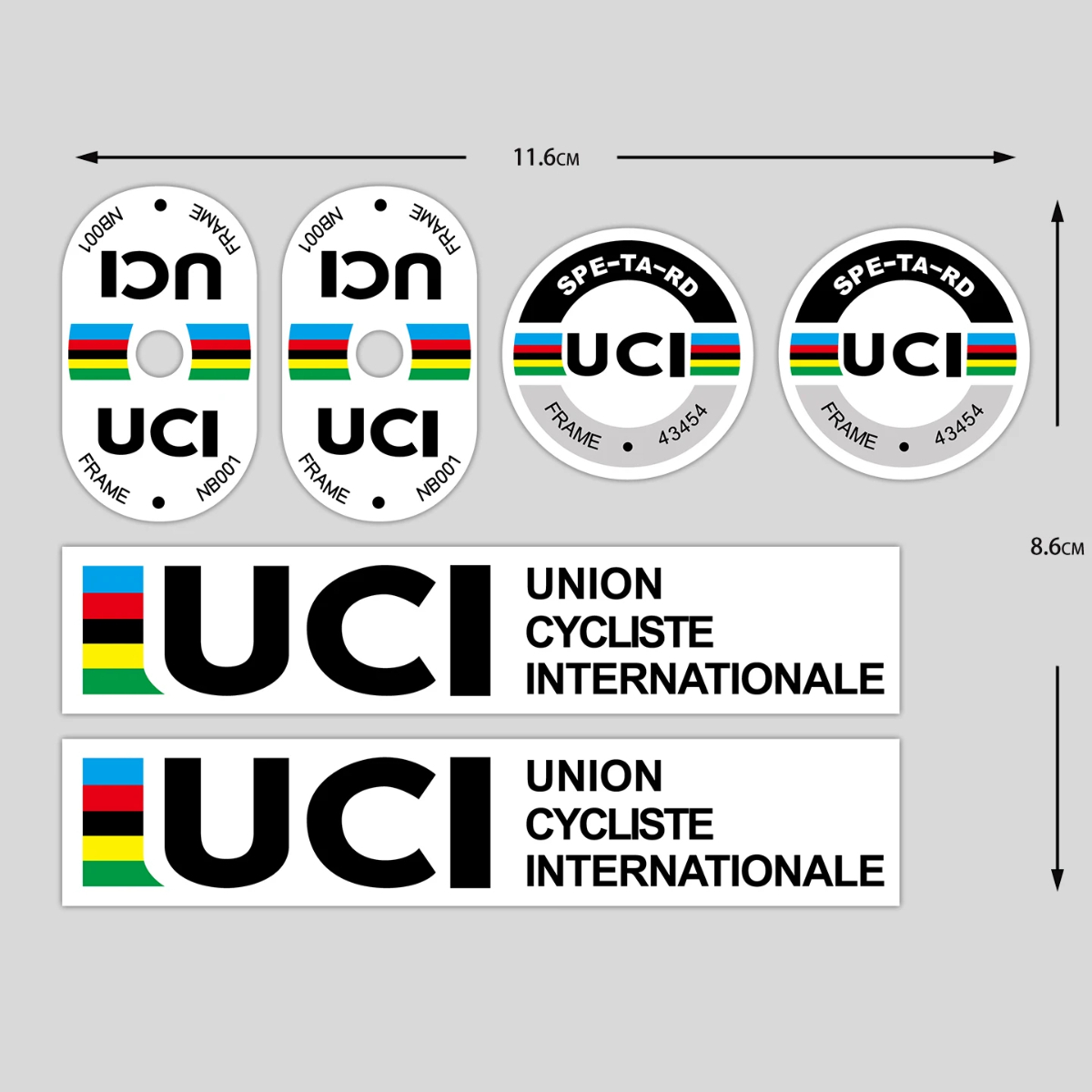 UCI Cycling Frame Stickers Dur - Mountain Biking Uci recension och pris
