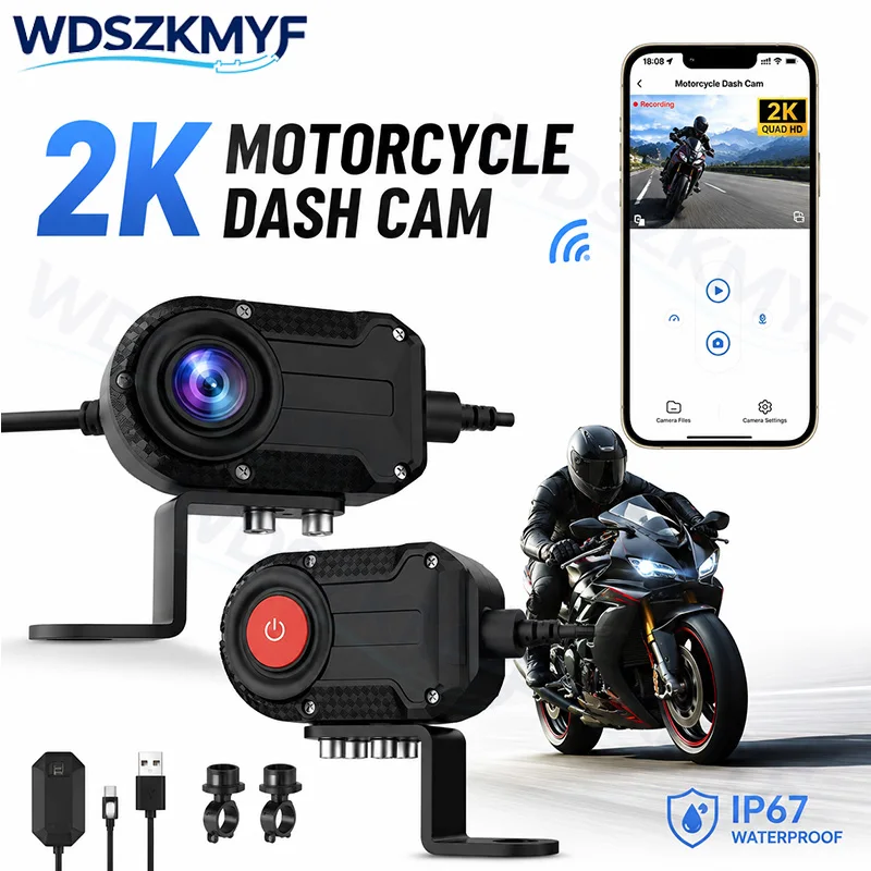 WiFi 2K HD Motorcycle DVR Wate - Mountain Biking Images recension och pris