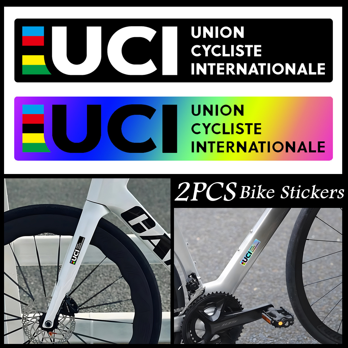 2Pcs UCI Style Reflective Lase - Mountain Biking Uci recension och pris