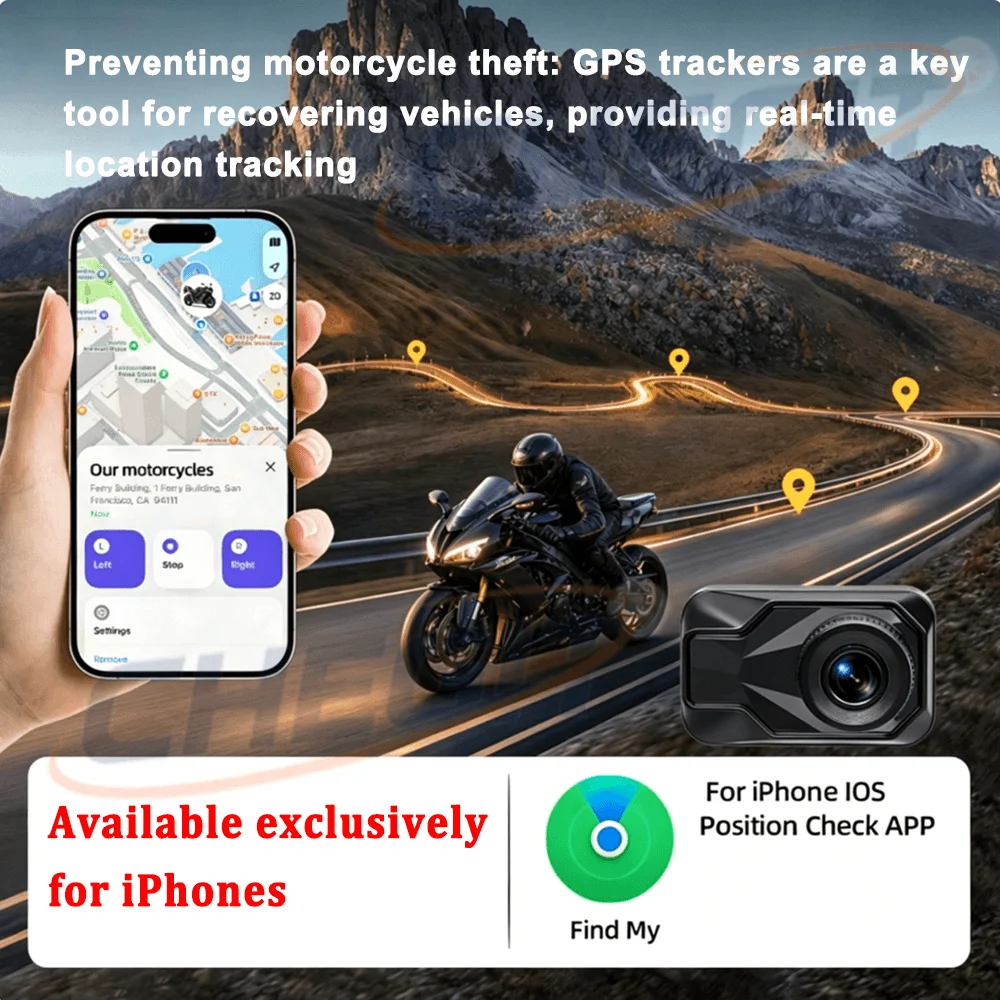 Motorcycle DVR 2K HD WiFi & AP - Mountain Biking Images recension och pris