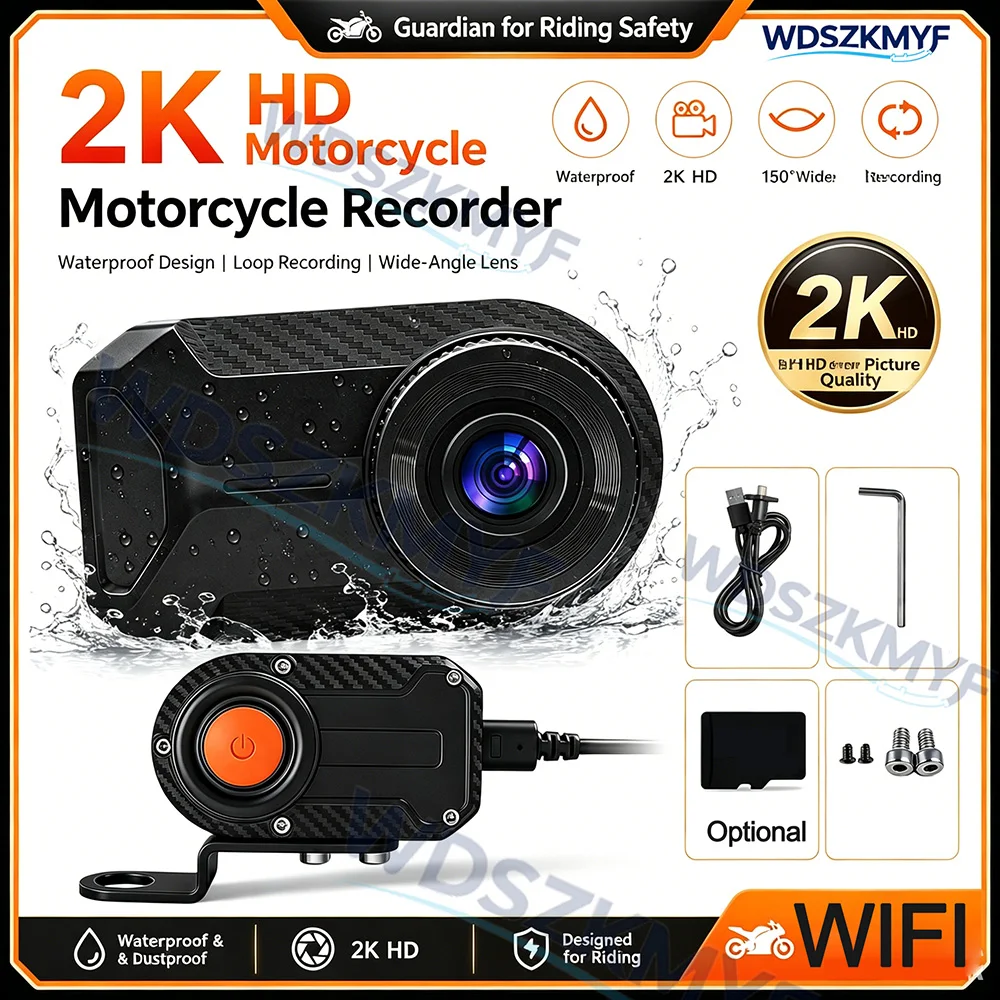2K HD Motorcycle Dash Cam Blac - Mountain Biking Images recension och pris