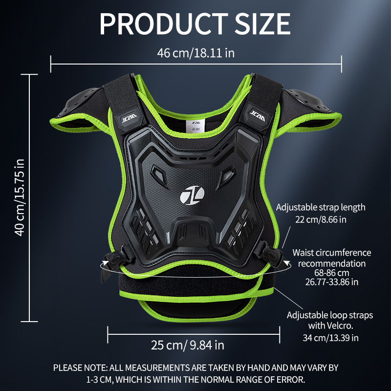 JCAA Children Motorcycle Chest - Mountain Biking Chest Protector recension och pris