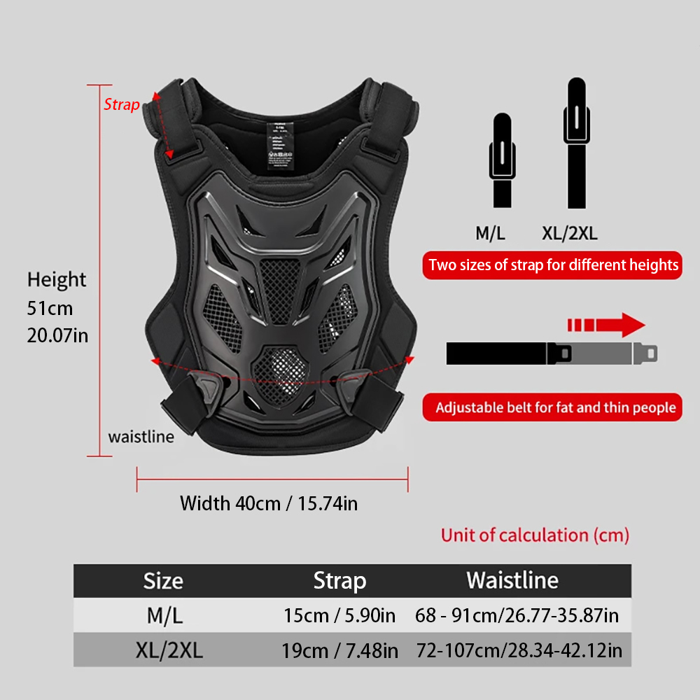 All Season Motocross Armor Ves - Mountain Biking Chest Protector recension och pris