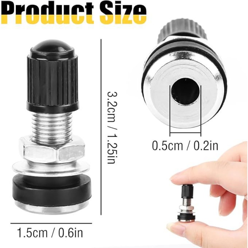 2 Pcs Car Wheel Tire Valve Cov - Tubeless Valve Core recension och pris