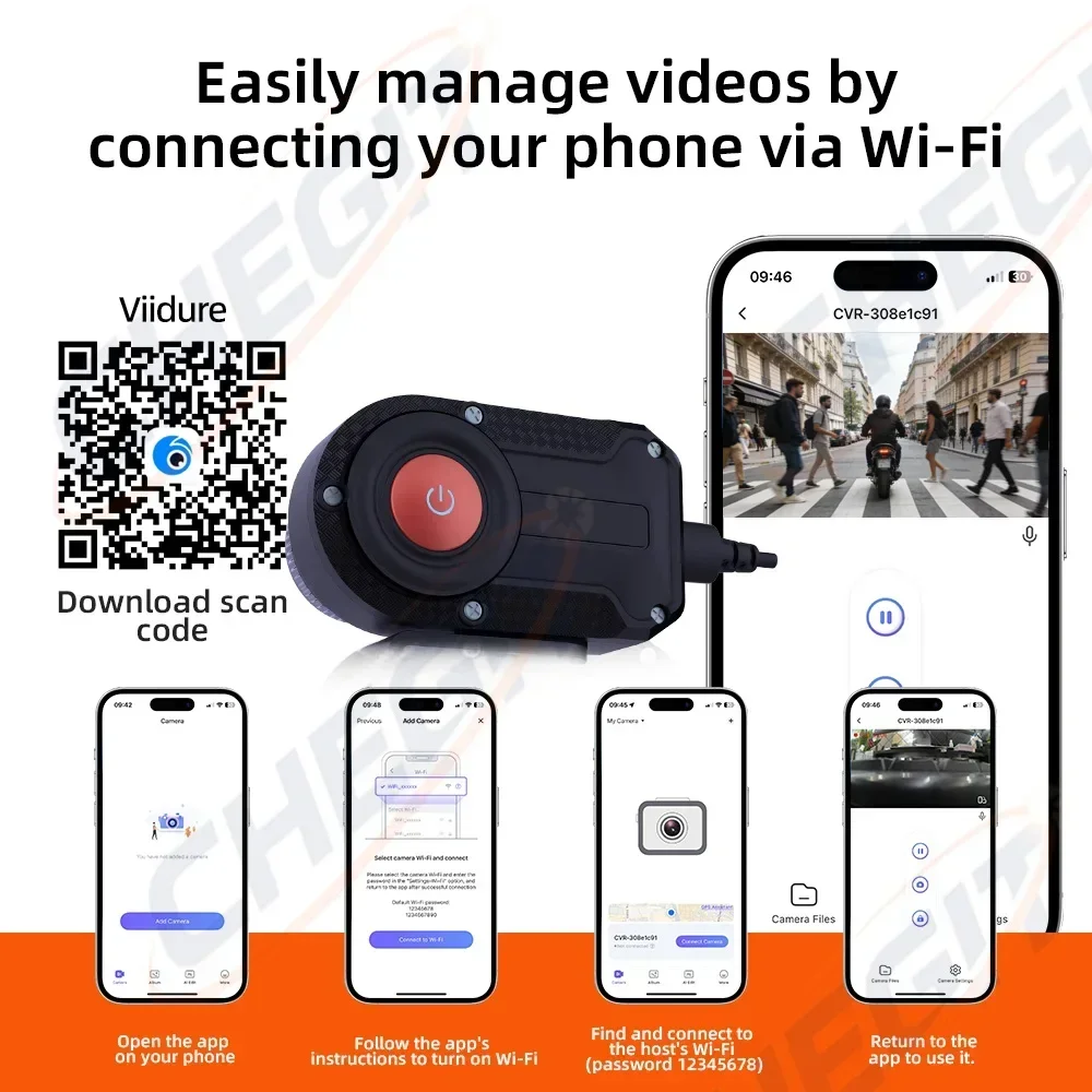 IP66  New 2K HD Motorcycle Dri - Mountain Biking Images recension och pris