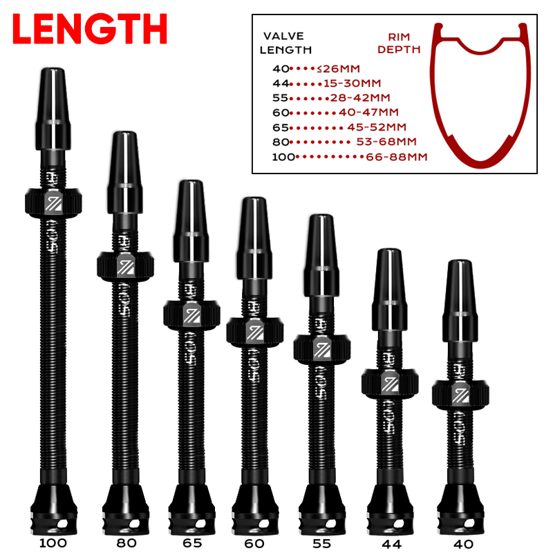 BUCKLOS 40/44/55/60/65/80/100m - Tubeless Valve Core recension och pris