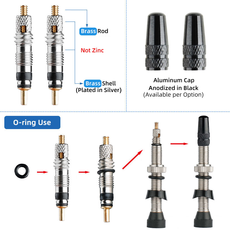 Bicycle No Tube Presta/FV Valv - Tubeless Valve Core recension och pris