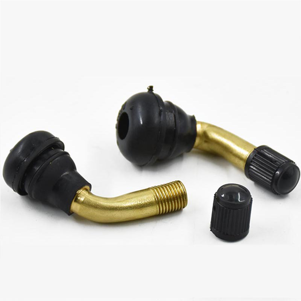 2pcs Rubber/Brass Angled Valve - Tubeless Valve Core recension och pris