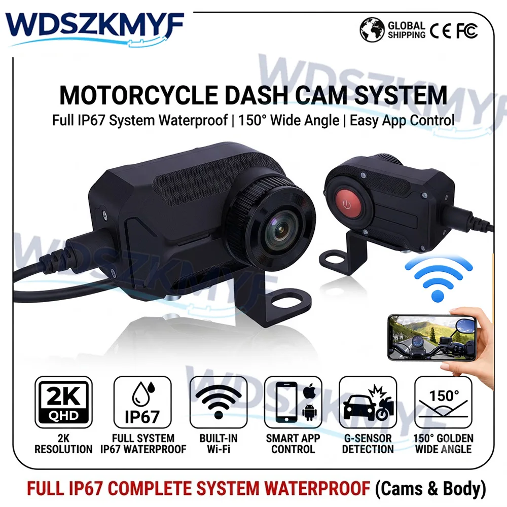 Motorcycle DVR 2K HD WiFi With - Mountain Biking Images recension och pris