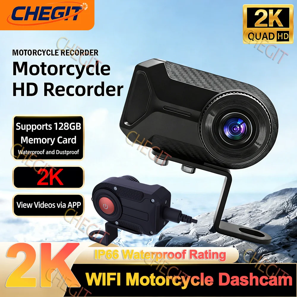2K HD WiFi Motorcycle DVR With - Mountain Biking Images recension och pris