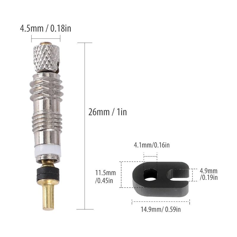 6/12pcs Bicycle Removable Pres - Tubeless Valve Core recension och pris