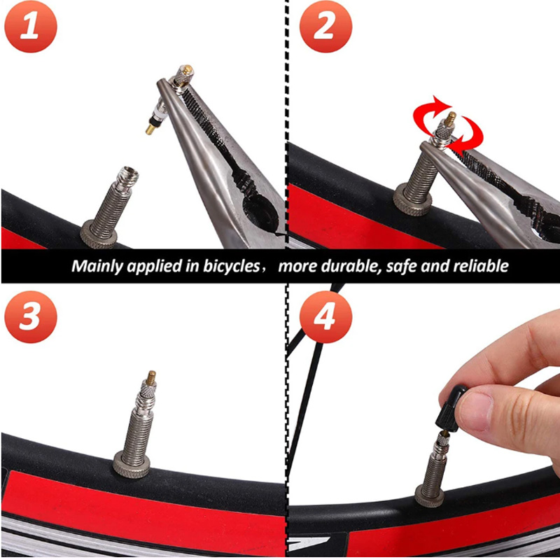 6/12pcs Bicycle Removable Pres - Tubeless Valve Core recension och pris
